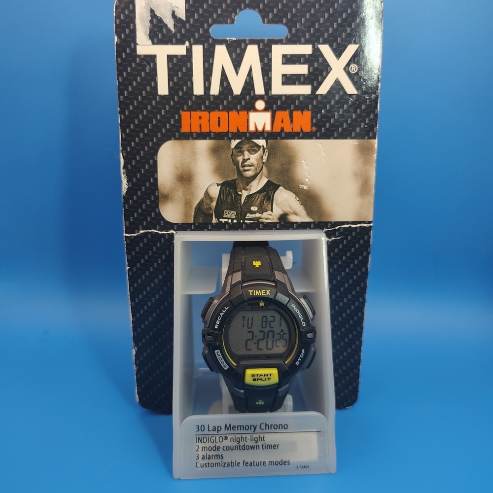New! Vintage 2015 Timex Iron Man 38mm Mens Quartz Digital Watch Nos Full Set